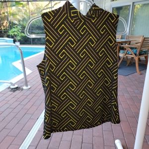 W5, Sleveless, Quilted, High Neck, Button Back, Size Medium